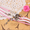 Lock Key Cupid's Arrow Charms Infinity Bracelet