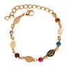 Leaf Chain Rhinestone Retro Bracelets