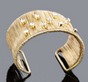 Cuff Bracelet - Crystal Bangles Metal Multilayer