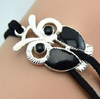 Cute Owl Shaped Fill Oil Charm Bracelet